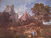 Nicolas Poussin Landschaft mit Polyphem Sweden oil painting artist